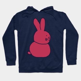 Viva Magenta Color of the Year 2023 Bunny Rabbit Hoodie